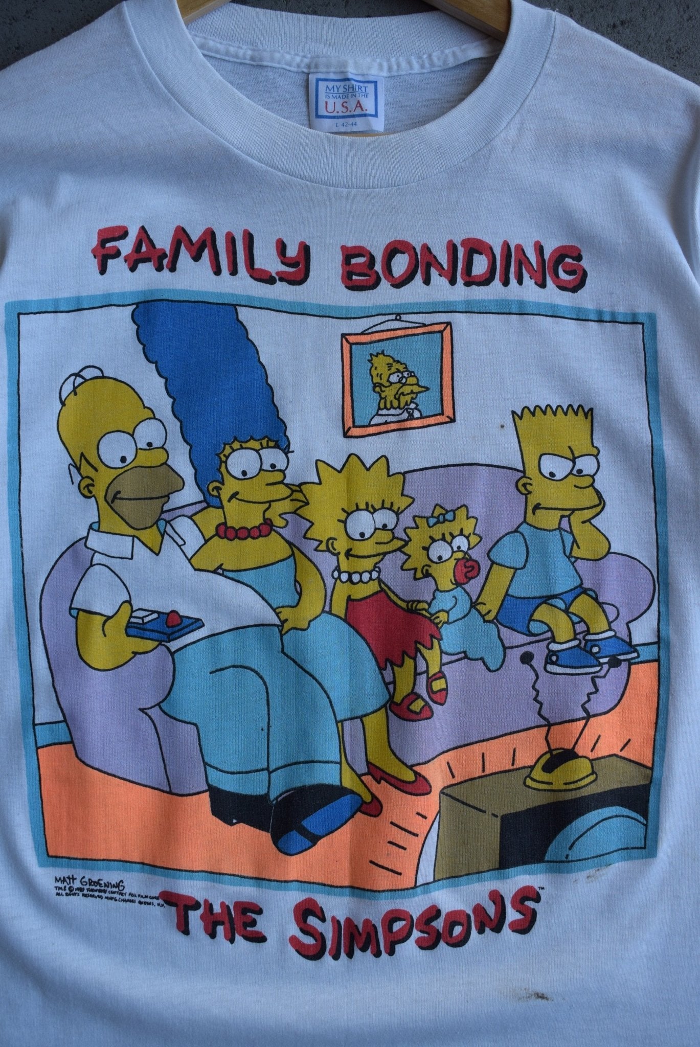 *Rare* Vintage 1989 The Simpsons Family Bonding Tee (M) - Retrospective Store