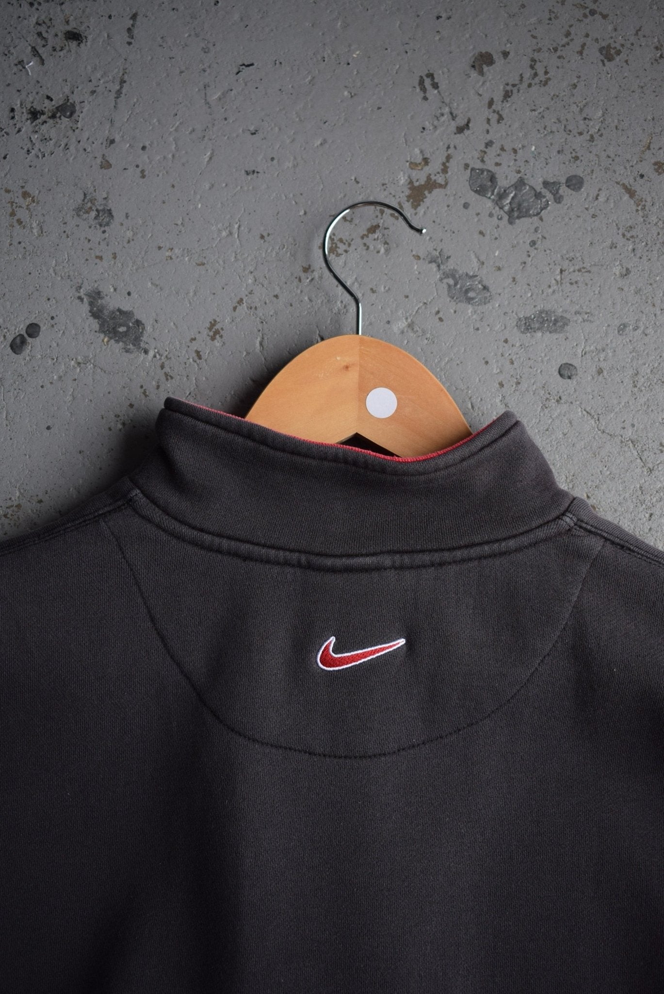 *Rare* Vintage 90s Nike Classic Logo Embroidered Quarter Zip (M/L) - Retrospective Store