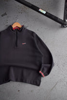 *Rare* Vintage 90s Nike Classic Logo Embroidered Quarter Zip (M/L) - Retrospective Store