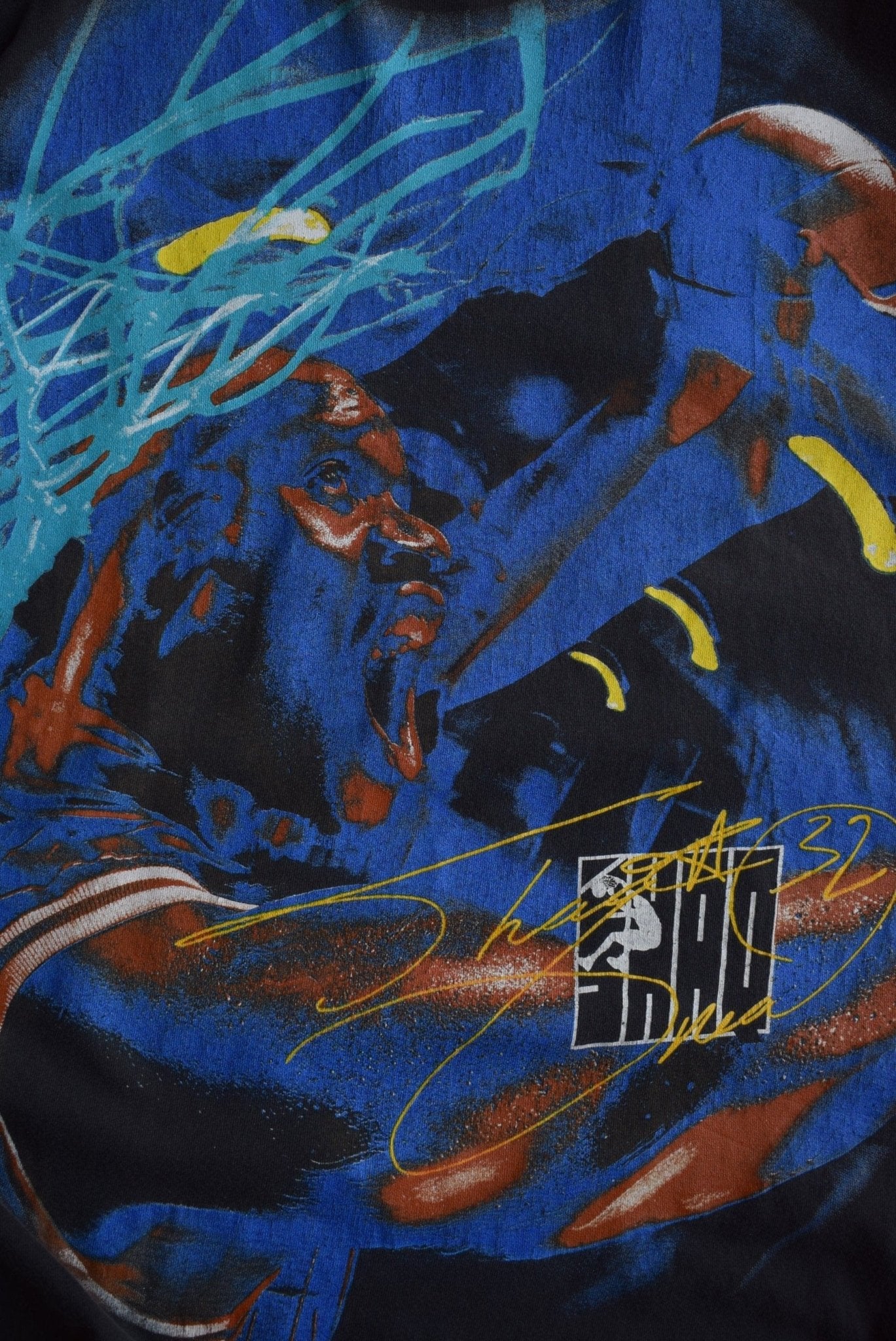 *Rare* Vintage 90s Reebok x Shaq Autograph Tee (XL) - Retrospective Store