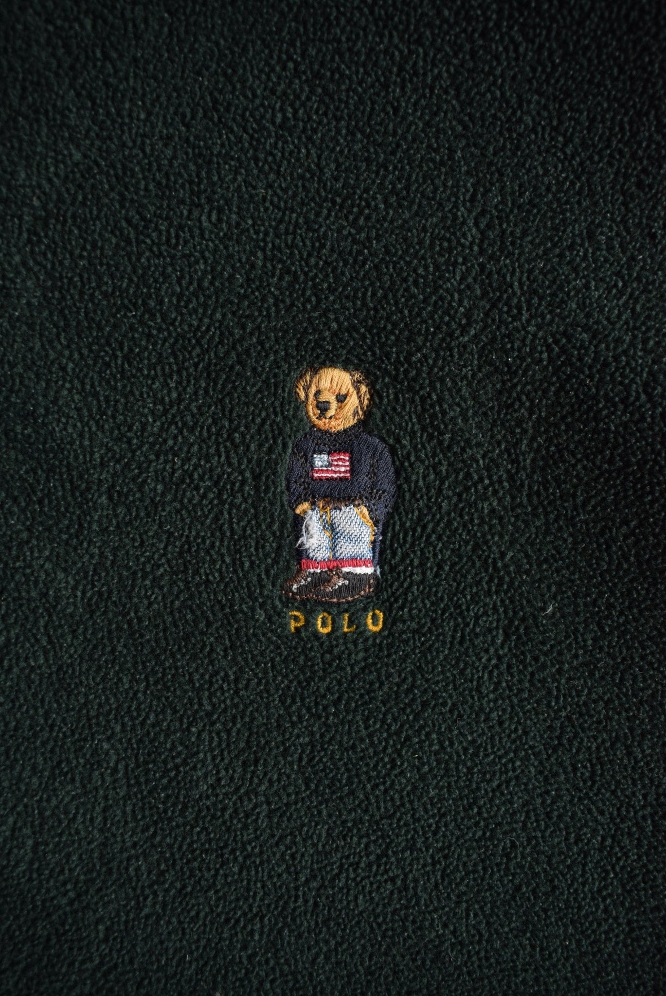 *Rare* Vintage Ralph Lauren Polo Bear Embroidered Quarter Zip (L/XL) - Retrospective Store