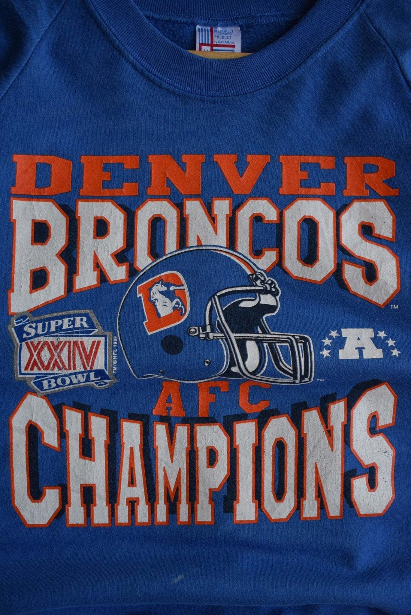 Vintage 1989 NFL Denver Broncos Superbowl Champions Crewneck (S/M) - Retrospective Store