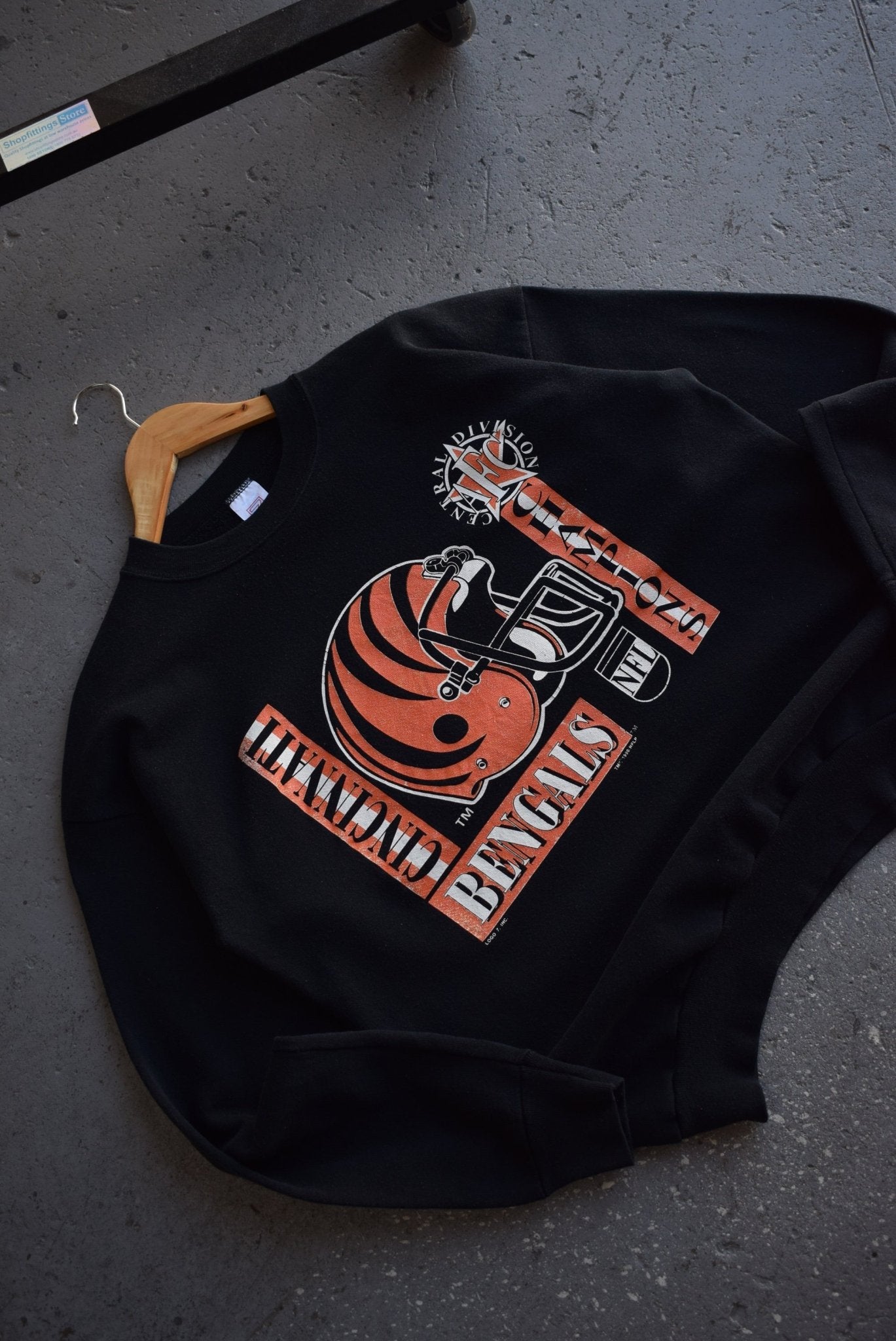 Vintage 1990 NFL Cincinatti Bengals Champions Crewnecks (L) - Retrospective Store