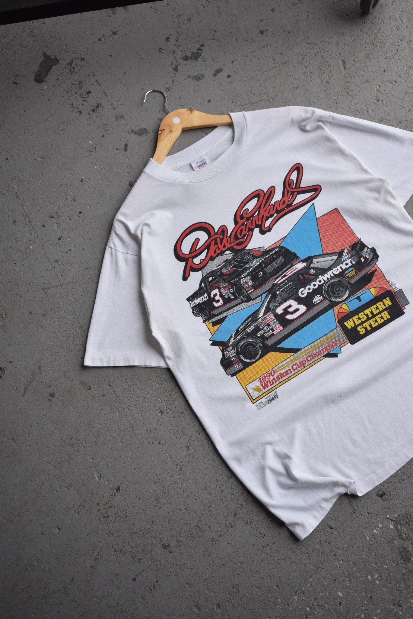 Vintage 1991 NASCAR Dale Earnhardt Tee (L) - Retrospective Store