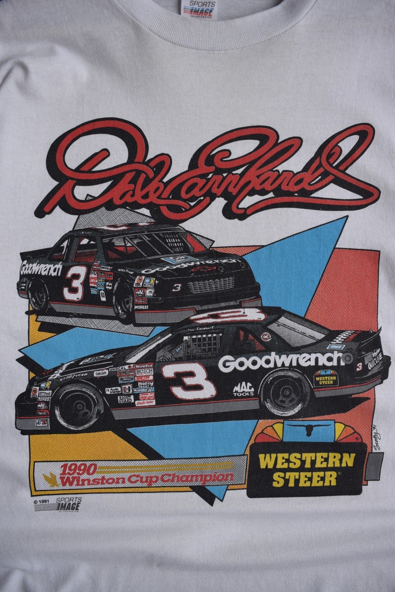 Vintage 1991 NASCAR Dale Earnhardt Tee (L) - Retrospective Store