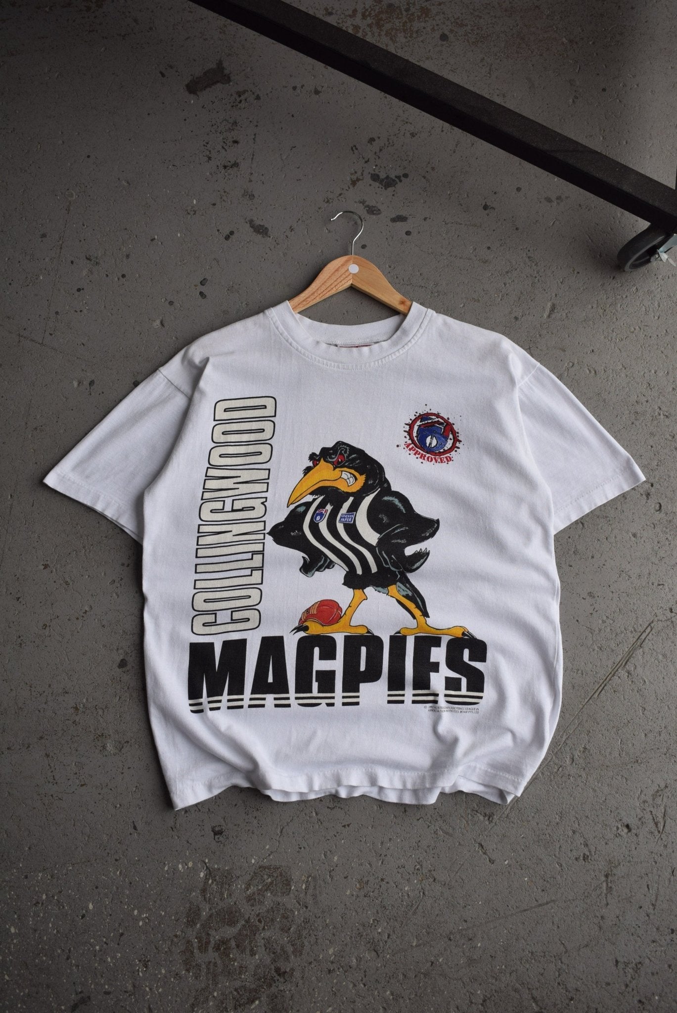 Vintage 1992 AFL Collingwood Magpies Tee (L) - Retrospective Store