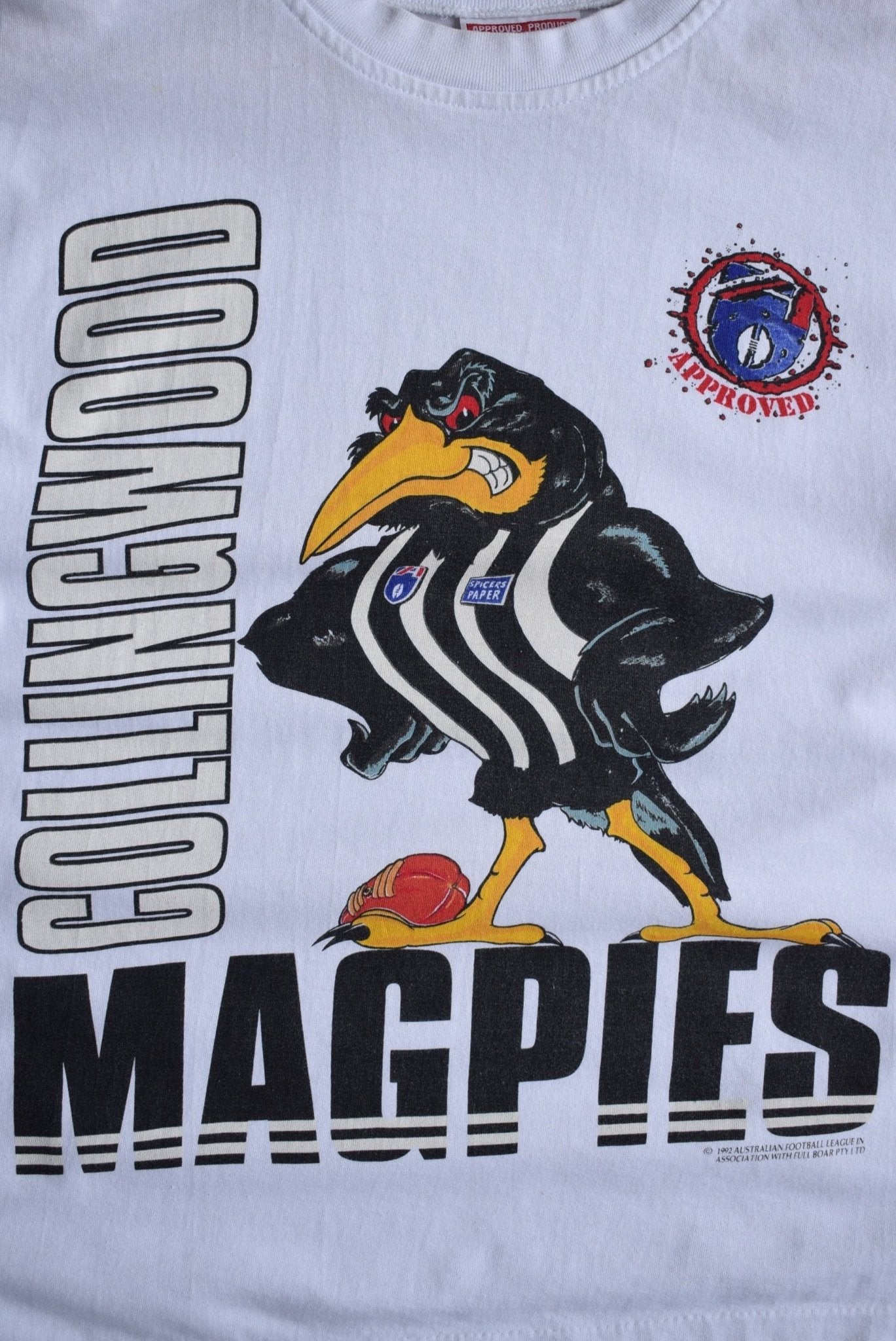 Vintage 1992 AFL Collingwood Magpies Tee (L) - Retrospective Store