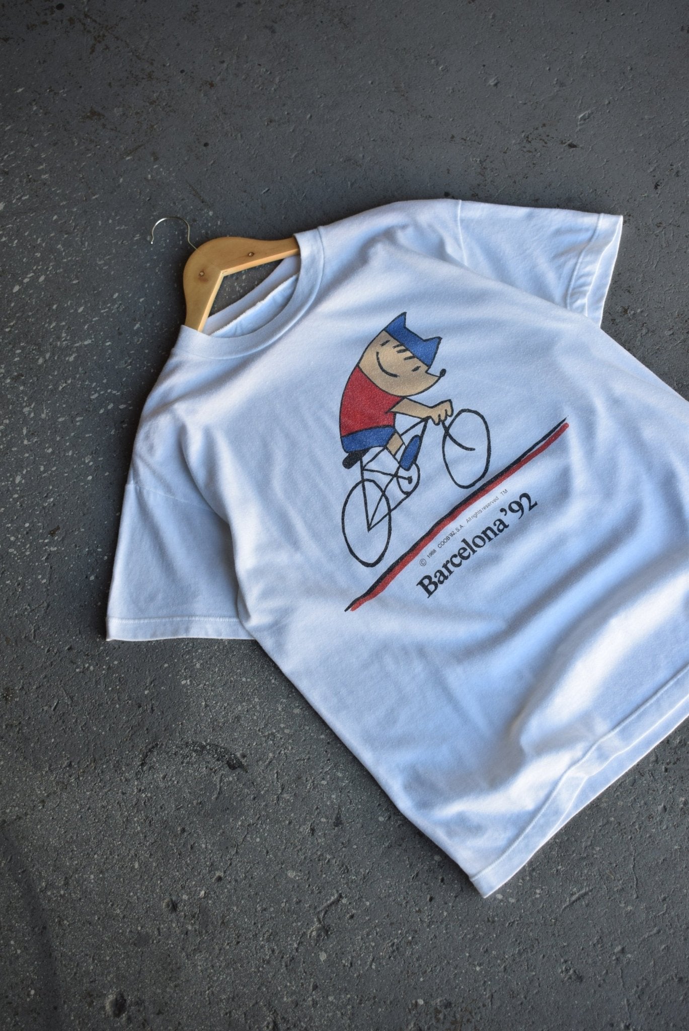 Vintage 1992 Barcelona Olympic Games Tee (M) - Retrospective Store