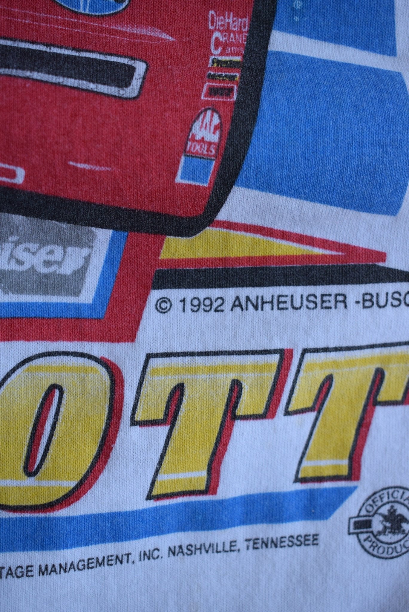 Vintage 1992 NASCAR Budweiser Bill Elliot Tee (M) - Retrospective Store