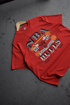 Vintage 1992 NBA Chicago Bulls Back 2 Back Champions Tee (L) - Retrospective Store