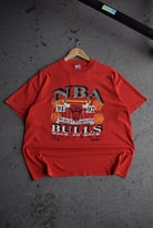 Vintage 1992 NBA Chicago Bulls Back 2 Back Champions Tee (L) - Retrospective Store