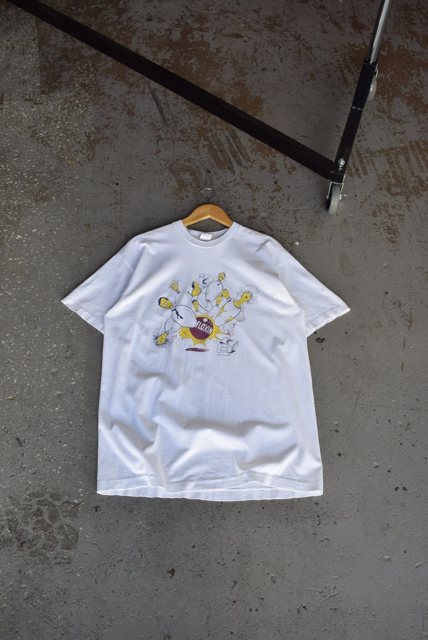 Vintage 1993 Floxin Bowling Tee (L) - Retrospective Store