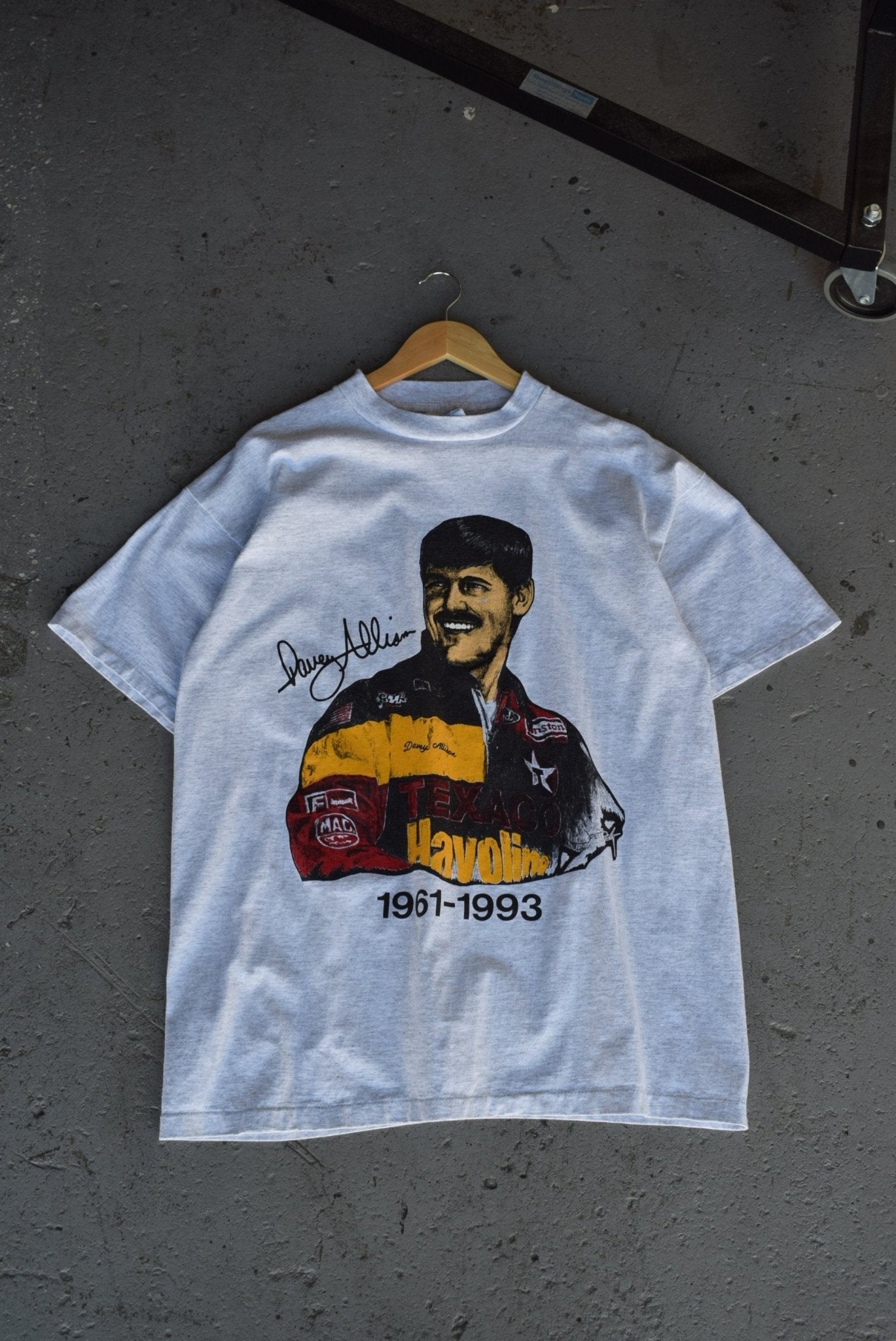 Vintage 1993 NASCAR Davey Allison Racing Tee (XL) - Retrospective Store