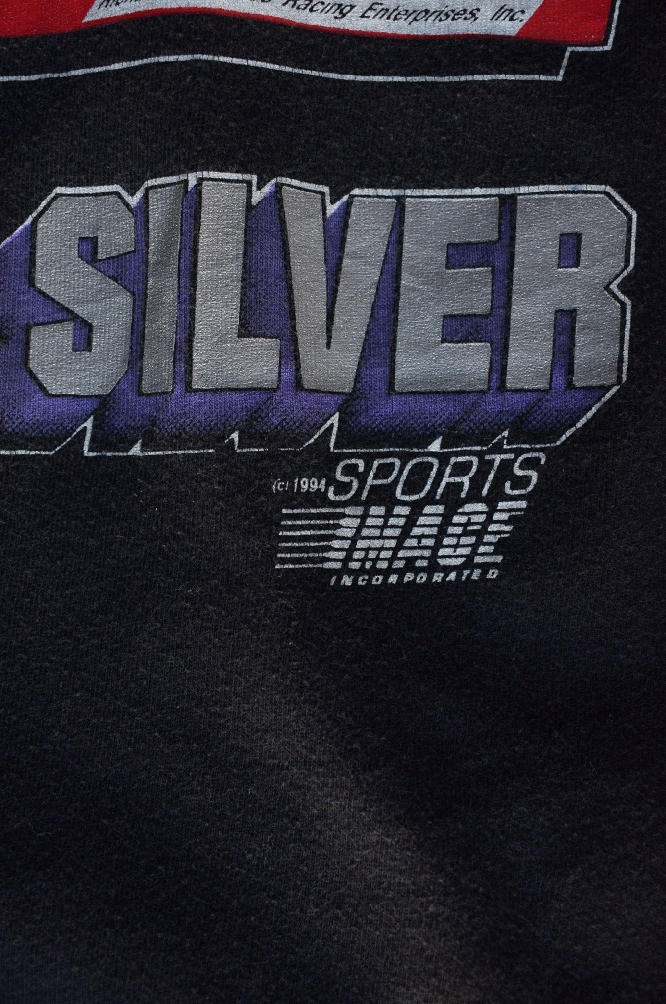 Vintage 1994 NASCAR 'Real Men Wear Black and Silver' Tee (M/L) - Retrospective Store