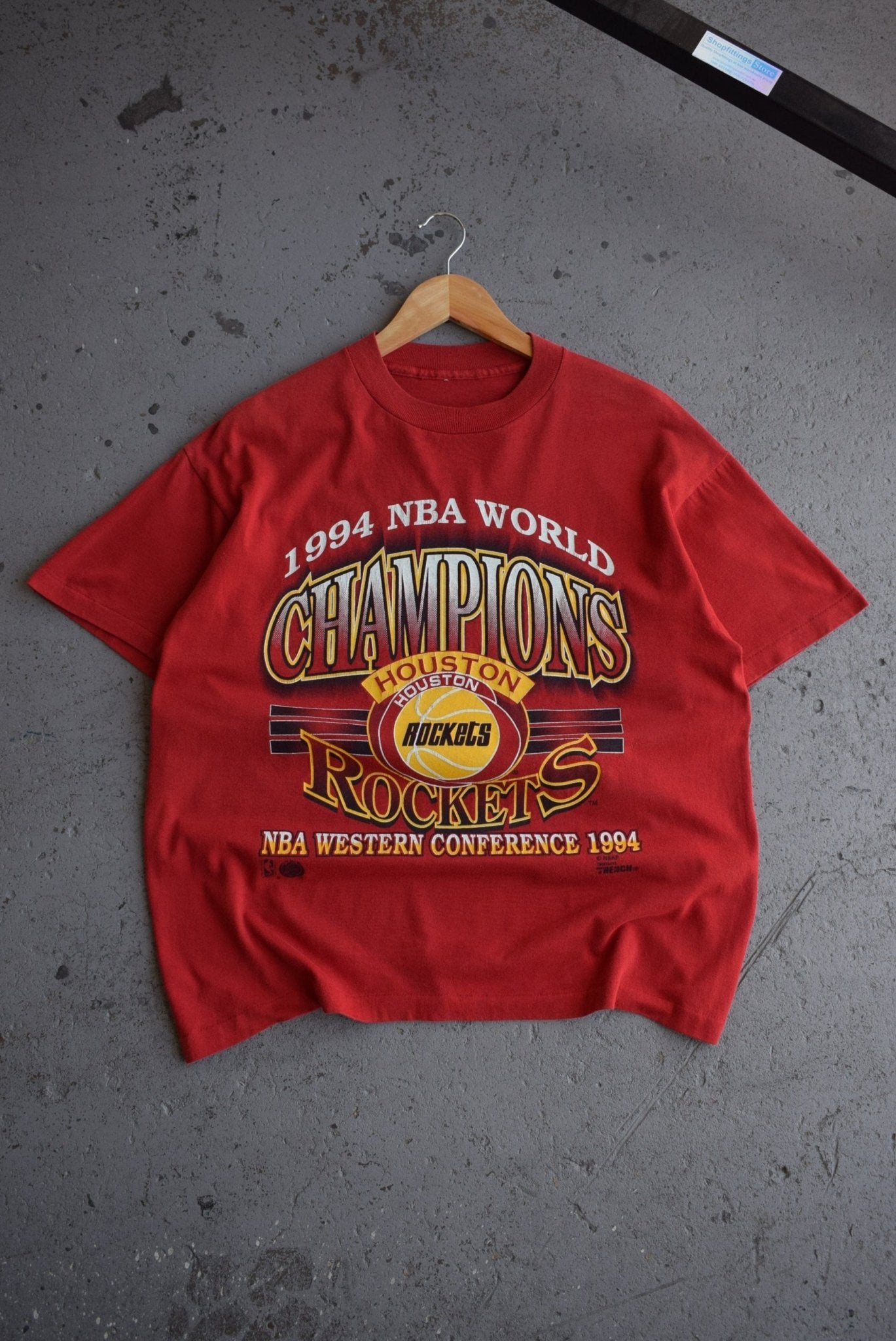 Vintage 1994 NBA Houston Rockets Champions Tee (L) - Retrospective Store