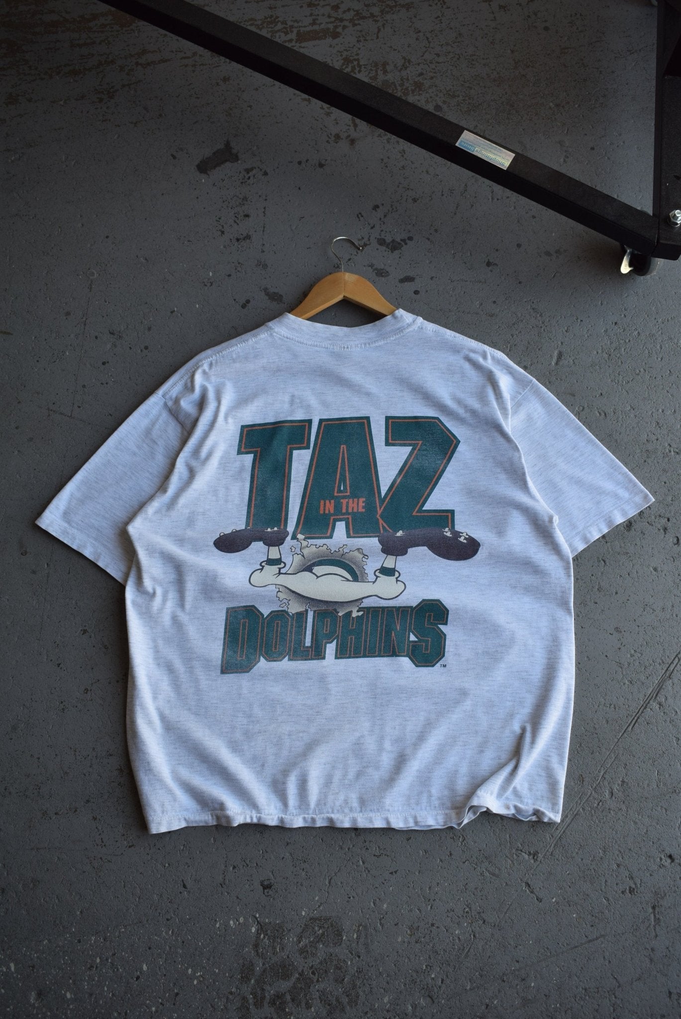 Vintage 1994 NFL Miami Dolphins x Warner Bros. Taz Tee (XL) - Retrospective Store