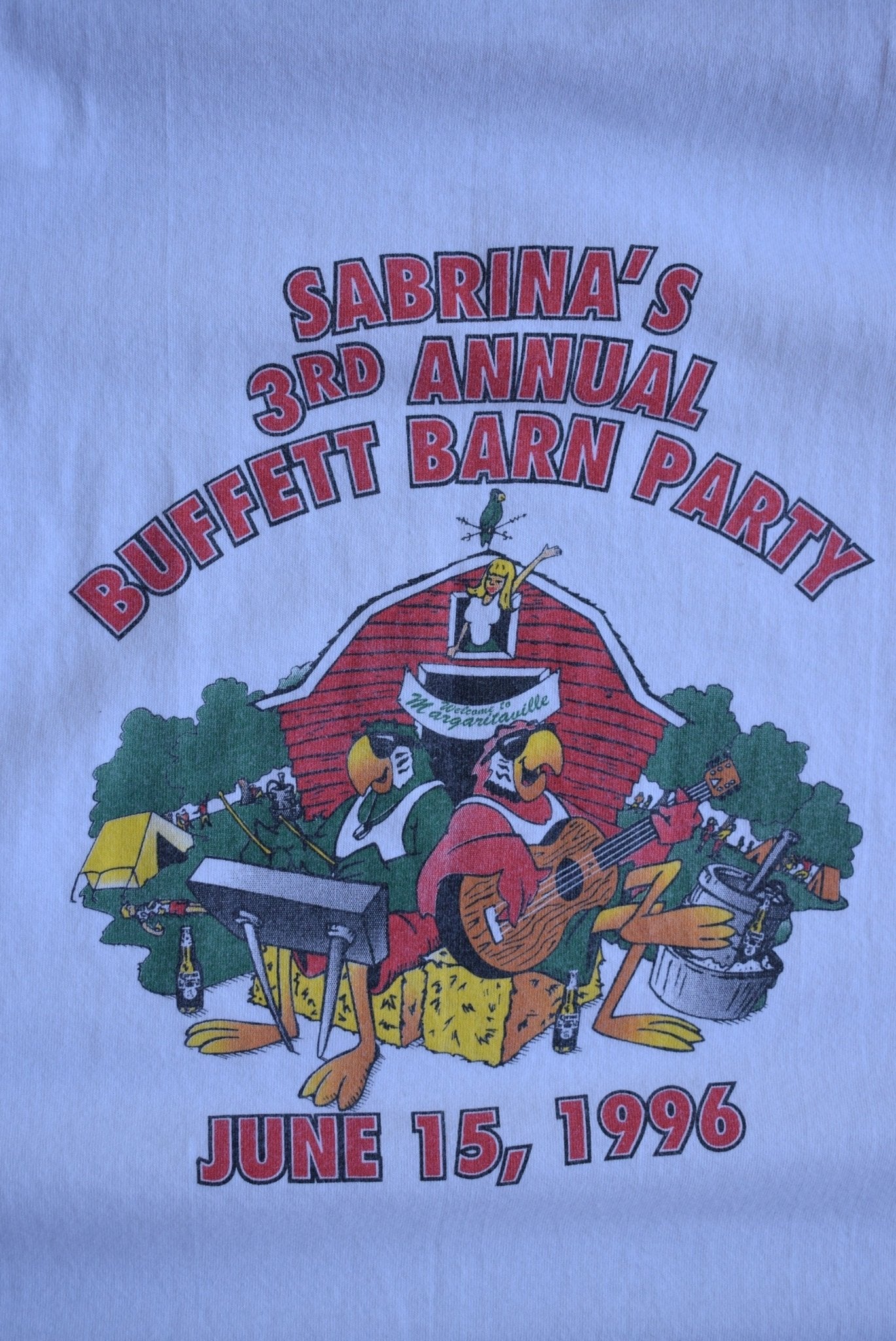 Vintage 1996 Buffett Barn Party Tee (XL) - Retrospective Store