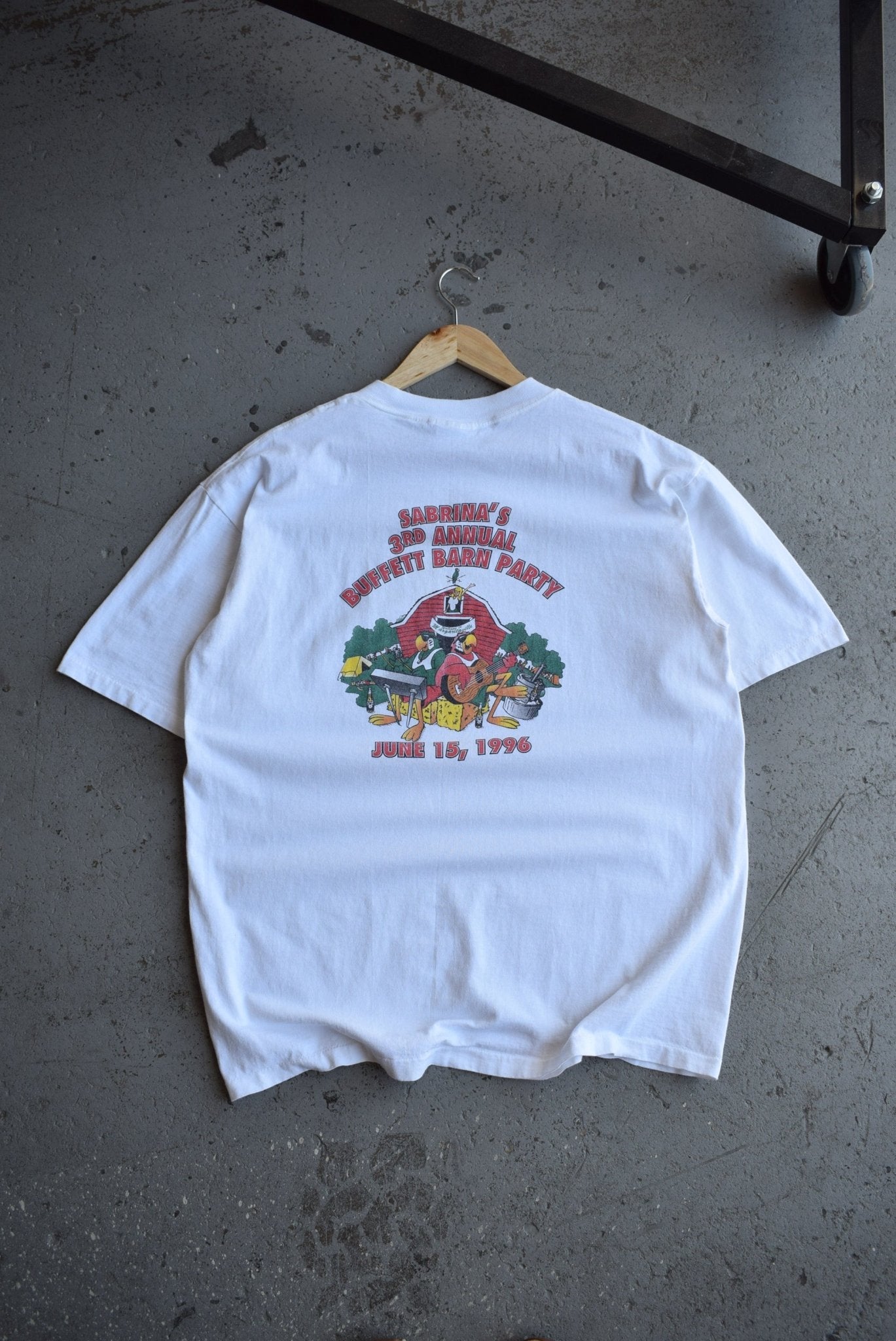 Vintage 1996 Buffett Barn Party Tee (XL) - Retrospective Store