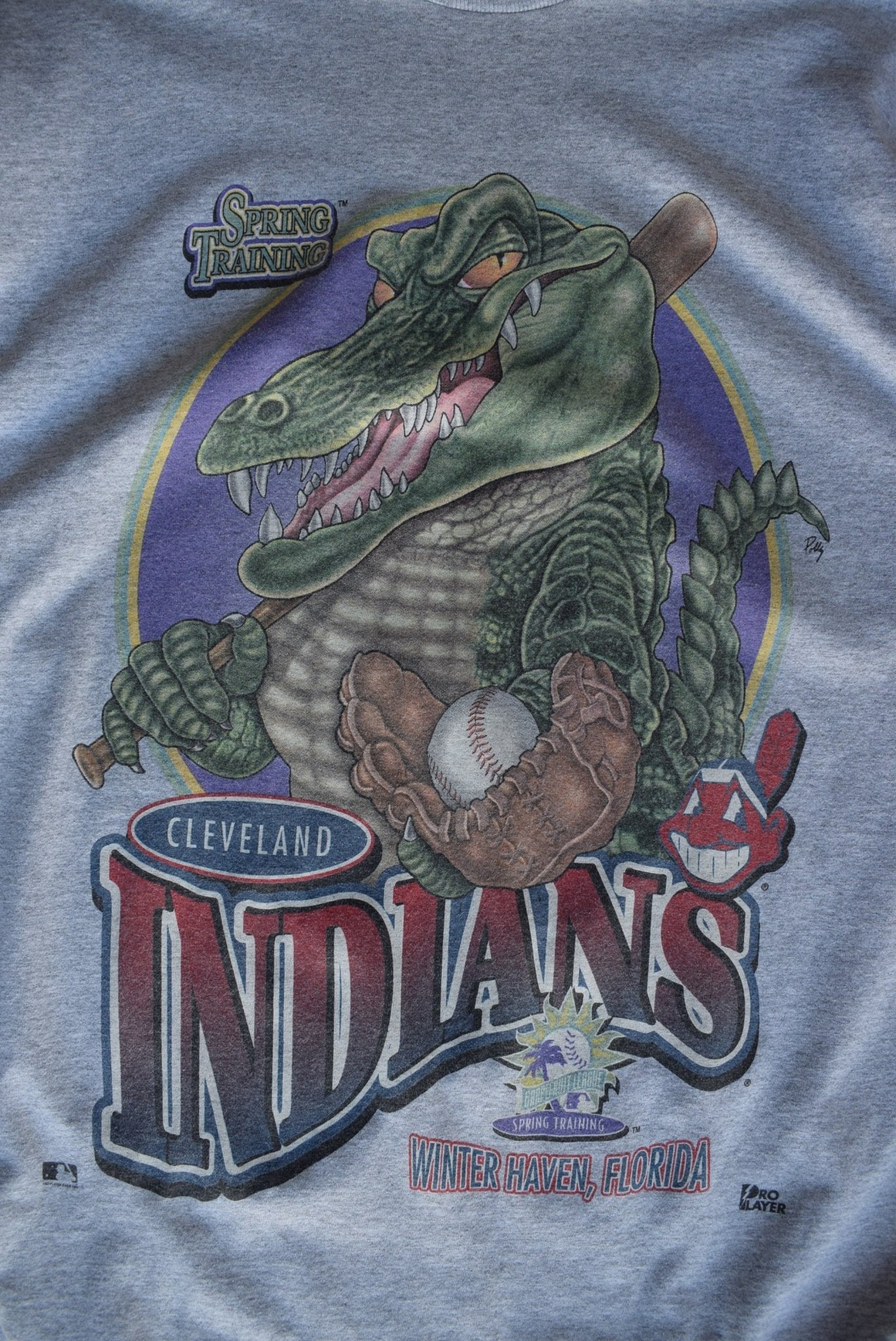 Vintage 1996 Pro-Player x MLB Cleveland Indians Spring Training Tee (XXL/3XL) - Retrospective Store