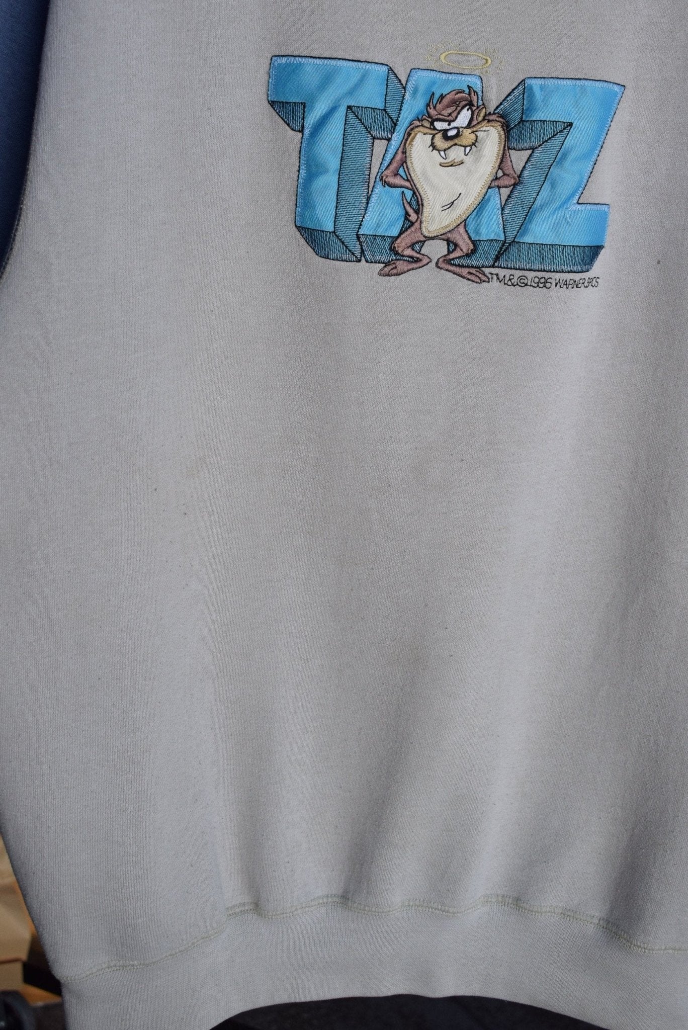 Vintage 1996 Warner Bros. Taz Embroidered Crewneck (M/L) - Retrospective Store