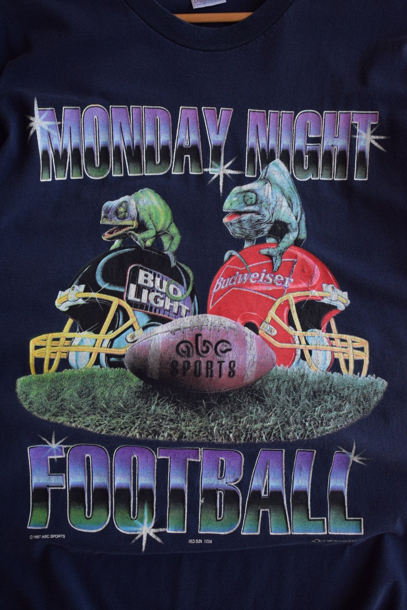 Vintage 1997 Budweiser x Monday Night Football Tee (L) - Retrospective Store