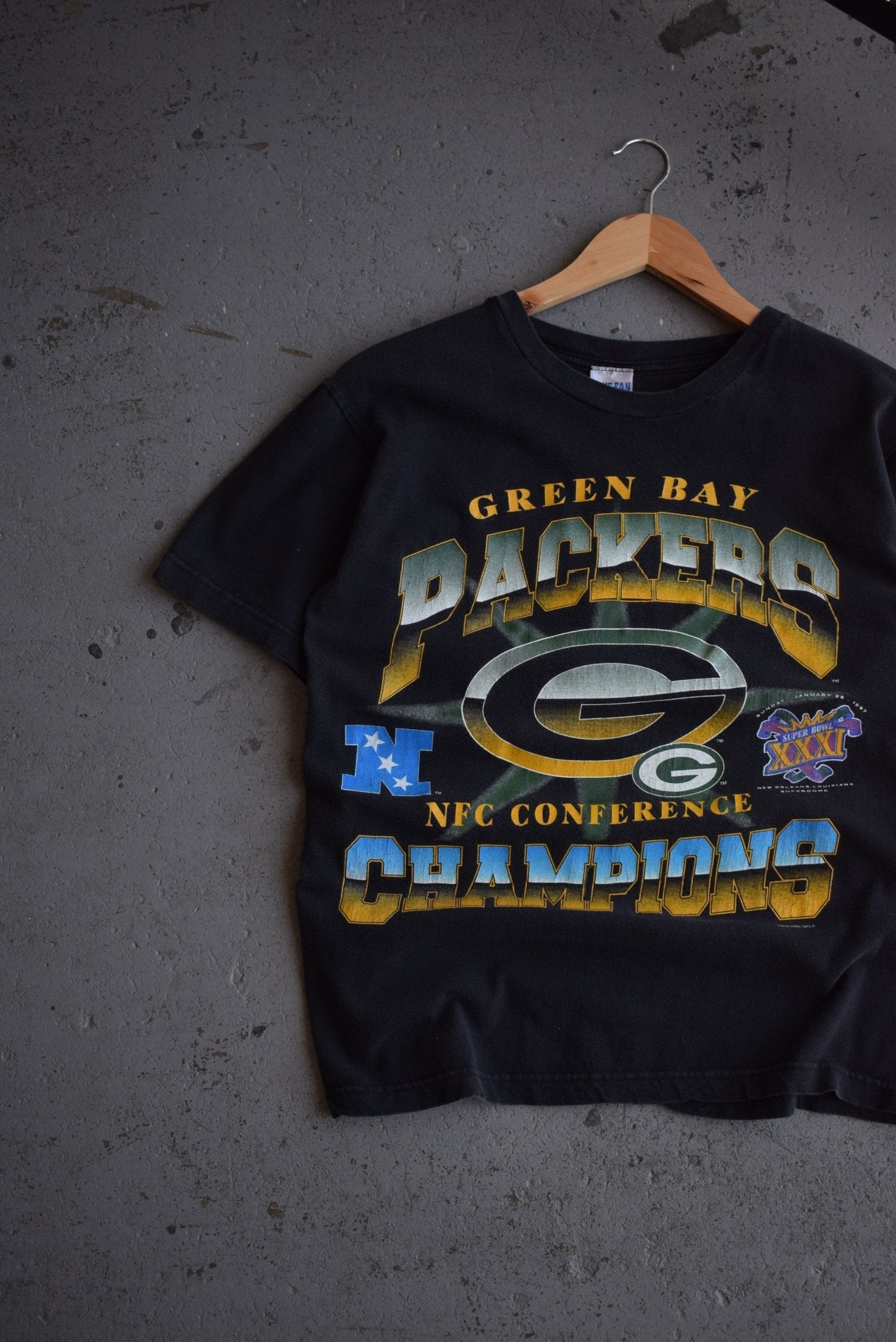 Vintage 1997 NFL Green Bay Packers Champions Tee (S) - Retrospective Store