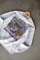 Vintage 1997 NFL New England Patriots AFC Champions Crewneck (L) - Retrospective Store