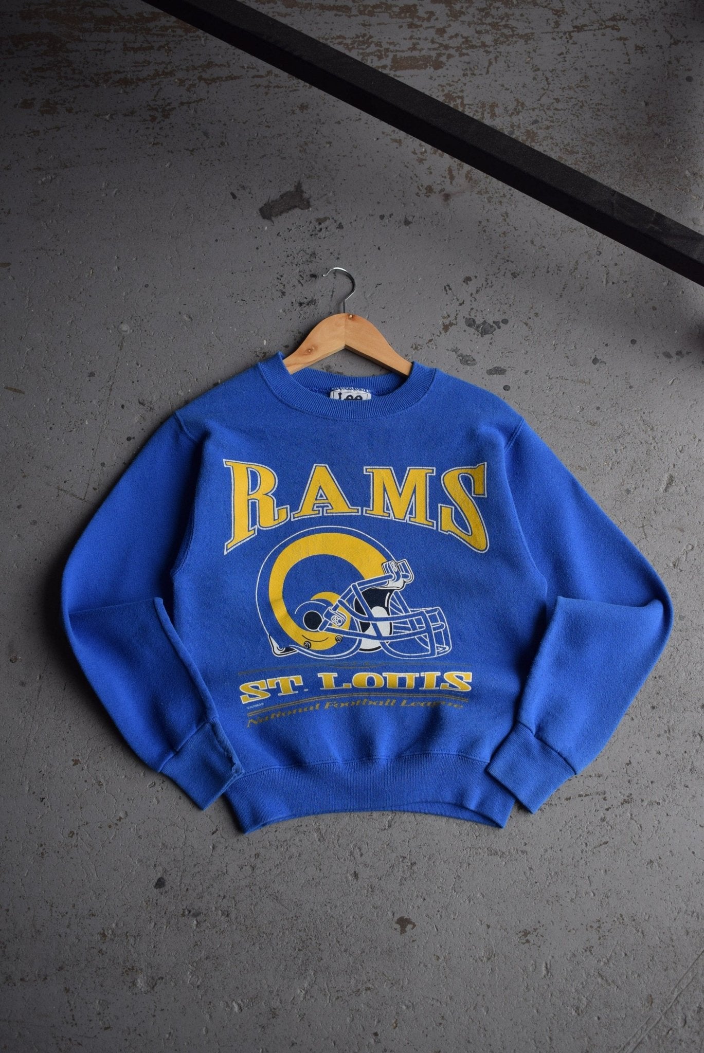 Vintage 1997 NFL St Louis Rams Crewneck (XS) - Retrospective Store