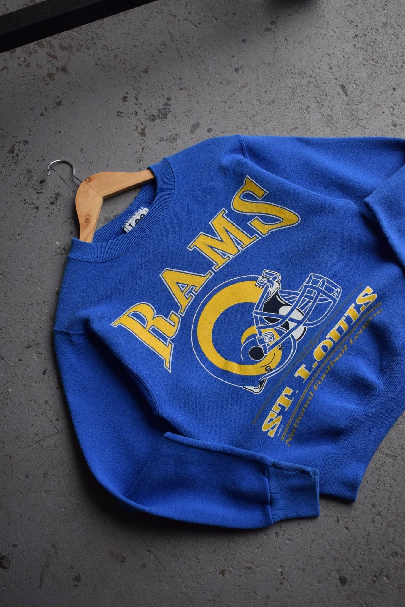 Vintage 1997 NFL St Louis Rams Crewneck (XS) - Retrospective Store