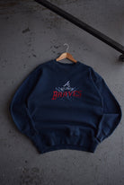 Vintage 1998 MLB Atlanta Braves Embroidered Crewneck (L) - Retrospective Store