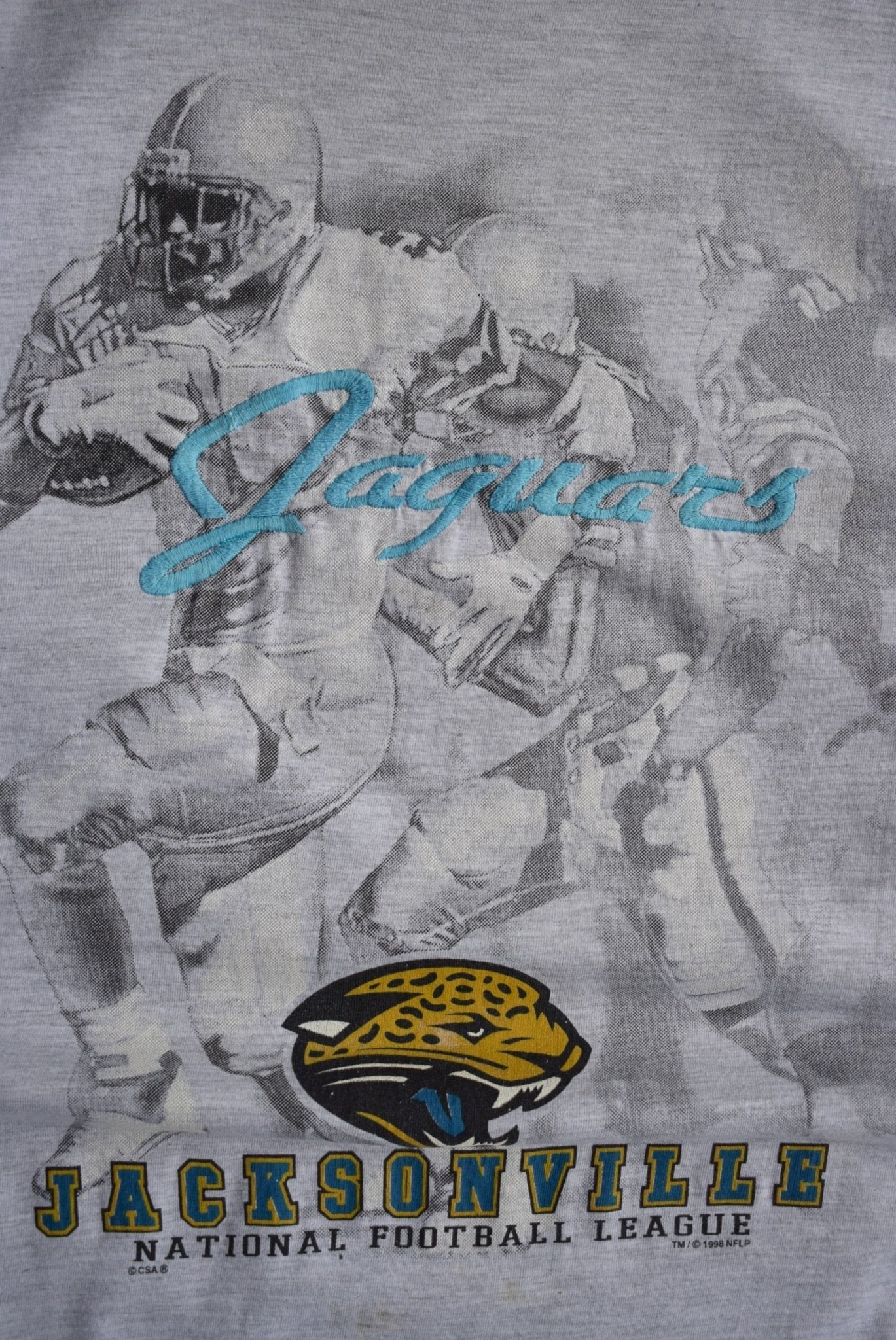 Vintage 1998 NFL Jacksonville Jaguars Embroidered Tee (M/L) - Retrospective Store