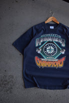 Vintage 2001 MLB Seattle Mariners Champions Tee (XL) - Retrospective Store