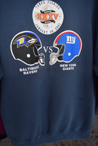 Vintage 2001 NFL Baltimore Ravens vs New York Giants Superbowl Crewneck (M/L) - Retrospective Store