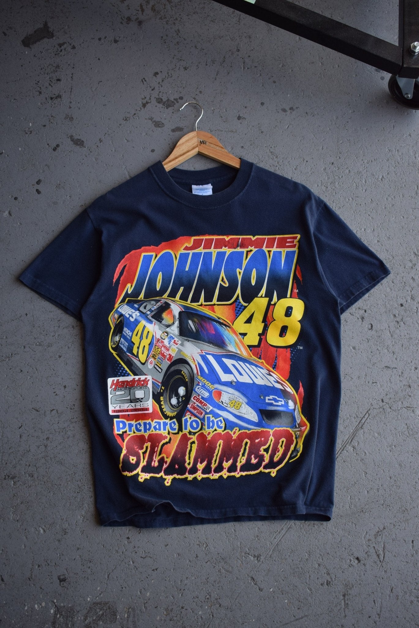 Vintage 2004 NASCAR Jimmie Johnson Racing Tee (M) - Retrospective Store