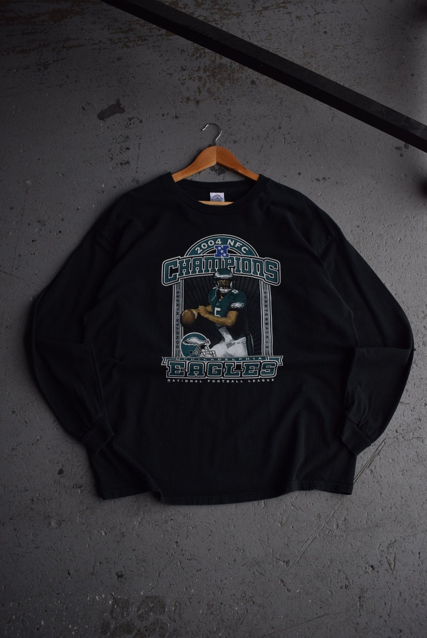 Vintage 2004 NFL Philadelphia Eagles Champions Long Sleeve Tee (XXL) - Retrospective Store