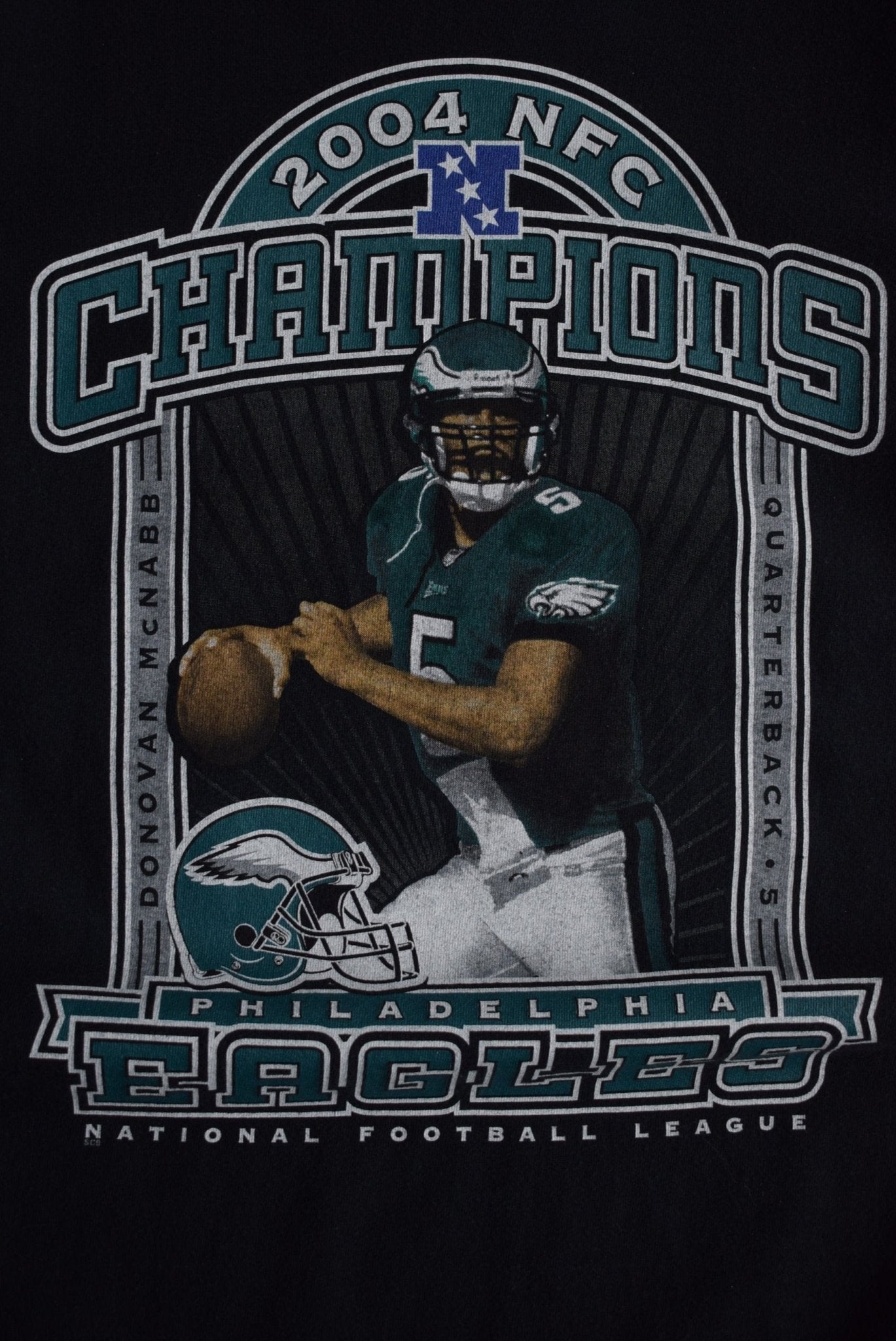 Vintage 2004 NFL Philadelphia Eagles Champions Long Sleeve Tee (XXL) - Retrospective Store