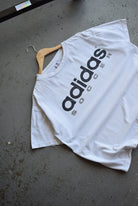 Vintage 90s Adidas Soccer Spellout Tee (L) - Retrospective Store