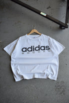 Vintage 90s Adidas Soccer Spellout Tee (L) - Retrospective Store