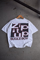 Vintage 90s Bugle Boy 'Zip It Up' Tee (S) - Retrospective Store