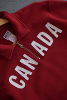 Vintage 90s Canada Embroidered Quarter Zip (L) - Retrospective Store