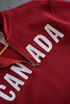 Vintage 90s Canada Embroidered Quarter Zip (L) - Retrospective Store