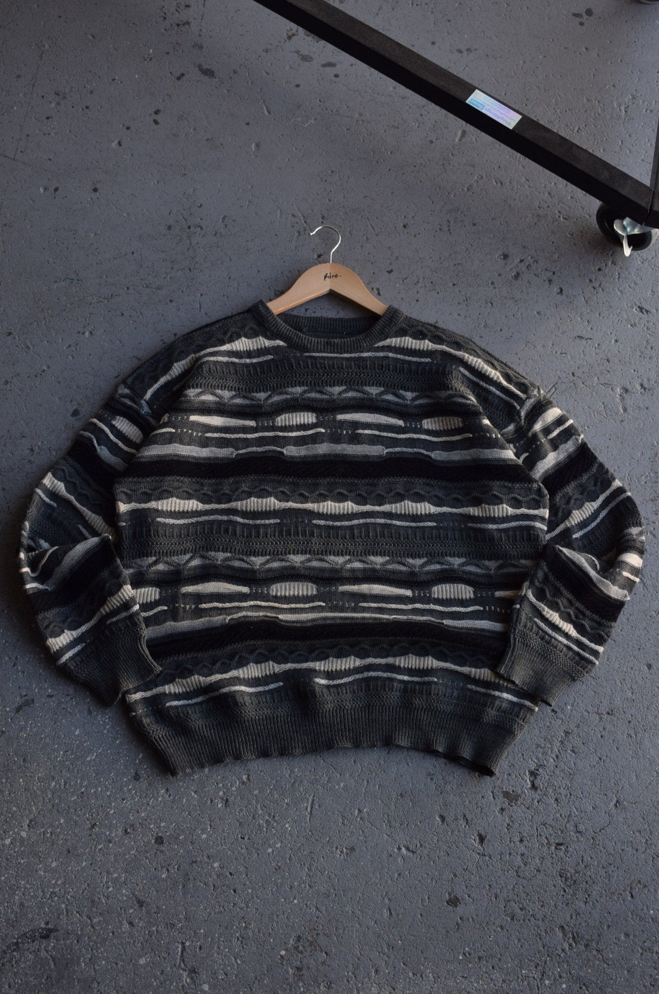 Vintage 90s 'Coogi Style' Knitted Sweater (L) - Retrospective Store