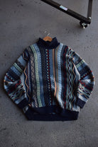 Vintage 90s 'Coogi Style' Knitted Turtleneck Sweater (XL) - Retrospective Store