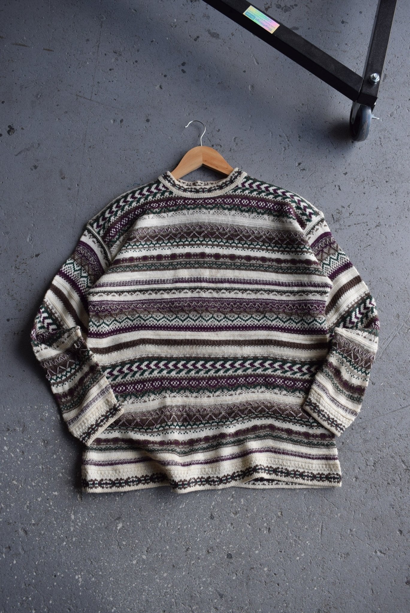 Vintage 90s 'Design Essentials' Knitted Sweater (M) - Retrospective Store