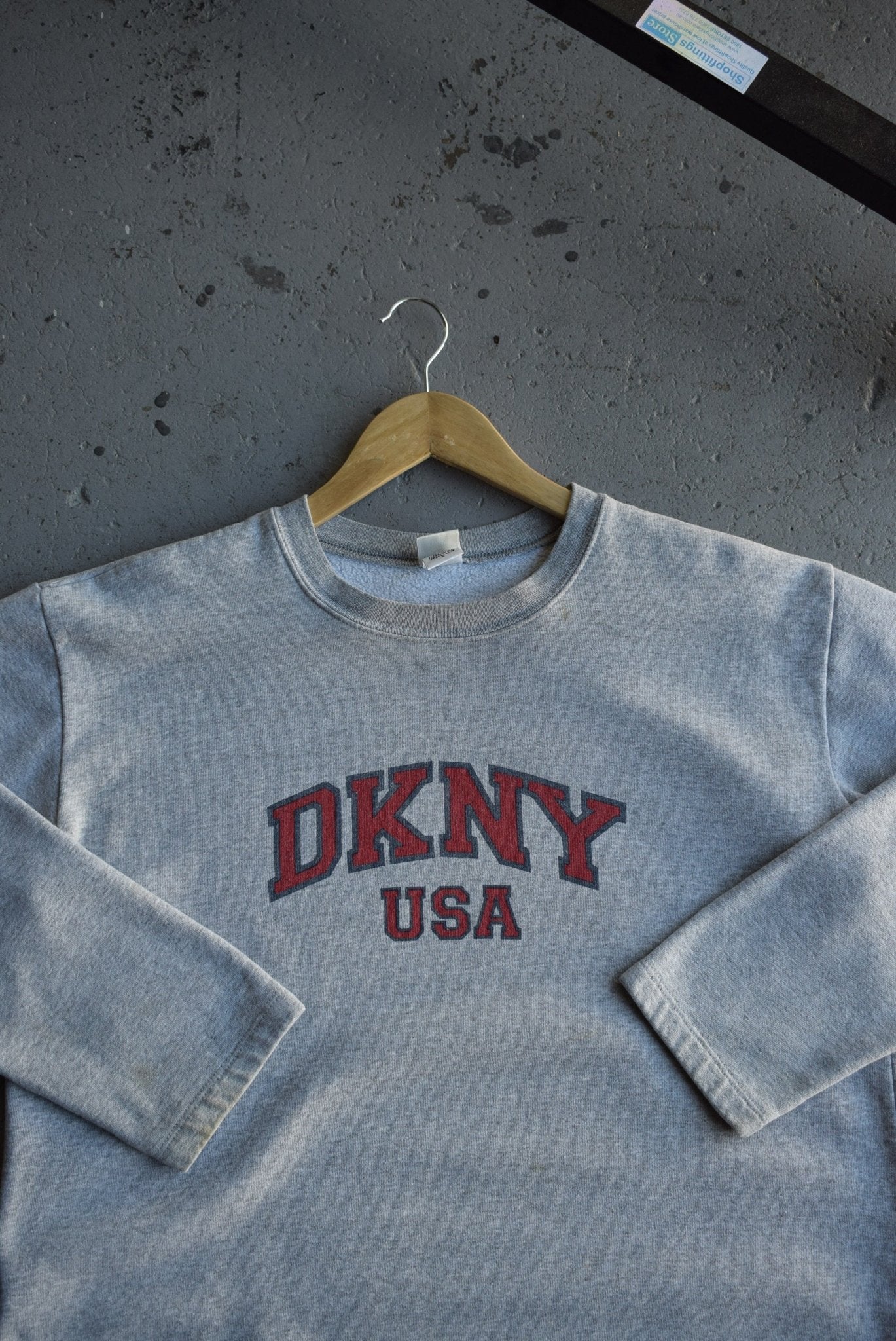 Vintage 90s DKNY USA Spellout Crewneck (M) - Retrospective Store