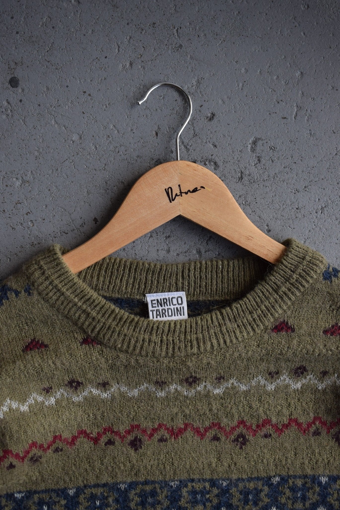 Vintage 90s 'Enrico Tardini' Knitted Sweater (L) - Retrospective Store
