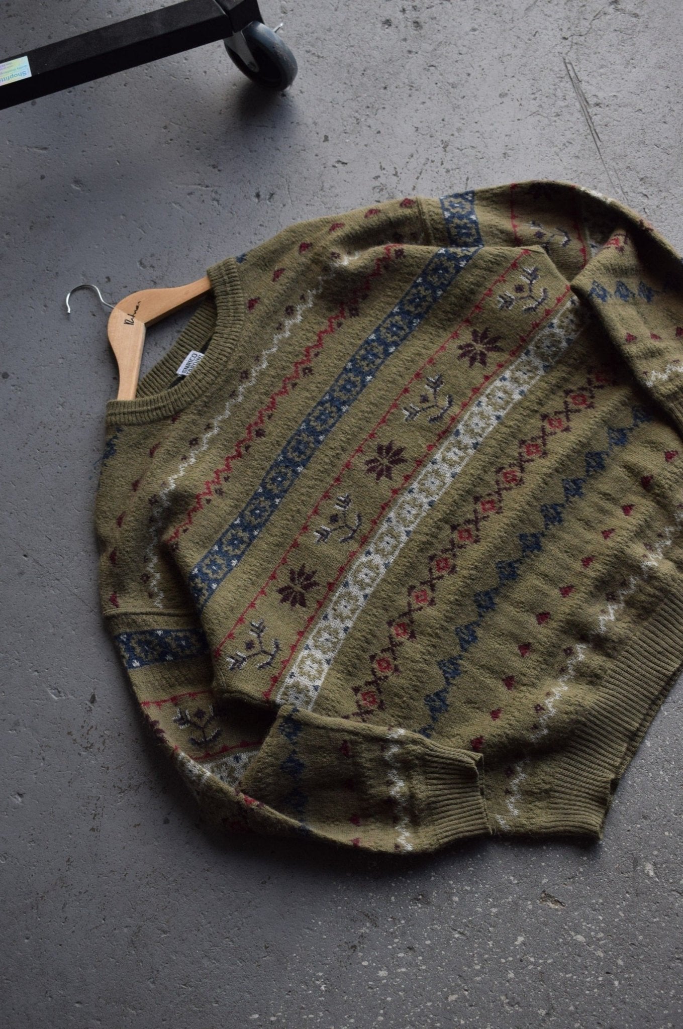 Vintage 90s 'Enrico Tardini' Knitted Sweater (L) - Retrospective Store
