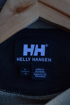 Vintage 90s Helly Hansen Embroidered Spellout Crewneck (L) - Retrospective Store