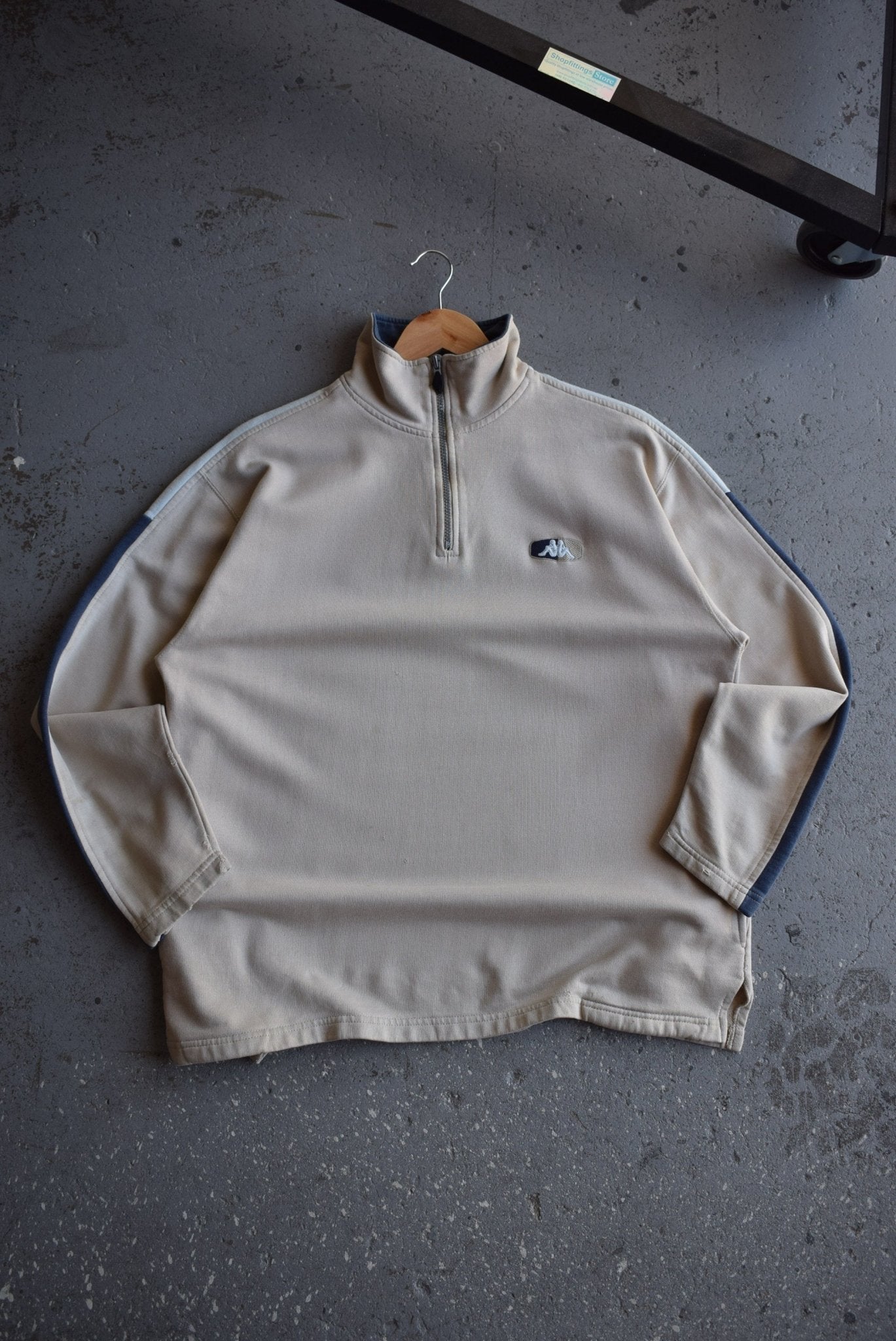 Vintage 90s Kappa Classic Logo Embroidered Quarter Zip (L) - Retrospective Store