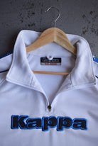 Vintage 90s Kappa Embroidered Spellout Quarter Zip (XL/XXL) - Retrospective Store